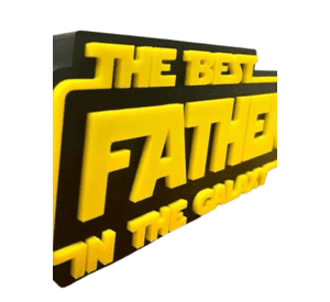 Cuadro Decorativo El Mejor Padre De La Galaxia