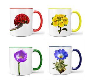 Set De 4 Tazones De Flores N°2