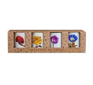 Set De 4 Tazones De Flores N°2