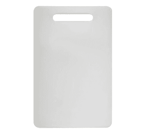Tabla De Cortar De Plástico Con Asas Material Pp Seguro37x23 Color Blanco Rectangular