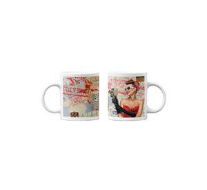 Tazones tazas blancas Carta Postal Vintage