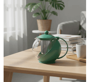 Tetera De Vidrio Con Infusor 1250ml Para Cocina