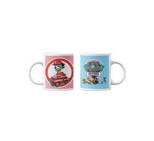 Tazones tazas blancas Marshall Auto Bombero Paw Patrol