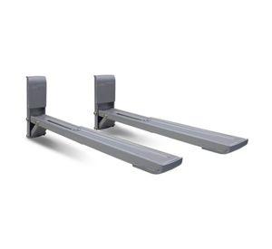 SOPORTE PARA HORNO MICROONDAS AJUSTABLE 30KG PLATA SBR3.7 BRASFORMA