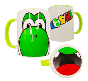 Tazón Cerámico con Boca Abajo Diseño Yoshi