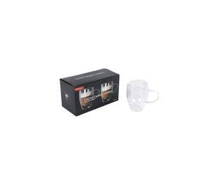 Set 2 Tazas Vidrio Doble Pared 350ml