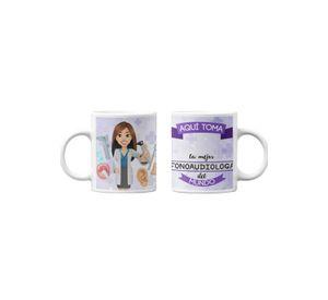 Tazones tazas blancas Para Fonoaudiologa Personalizado