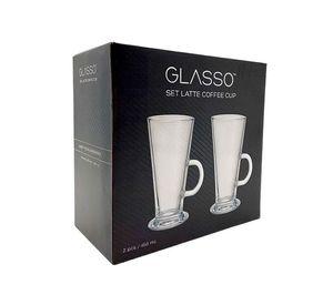 SET 2 LATTE CUP GLASSO