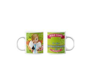 Tazones tazas blancas Para Nutricionista Personalizado
