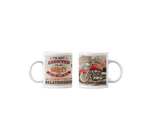 Tazones tazas blancas Harley Davidson Vintage