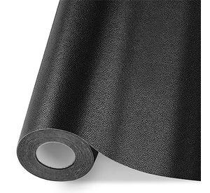 Rollo Parche Reparación Adhesivo Cuero Sillón Sofa 137x50 Cm Negro