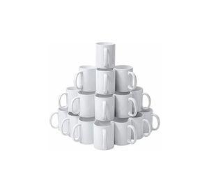 Caja 36 Tazones Estampar Sublimacion Blanco Grado A 11oz