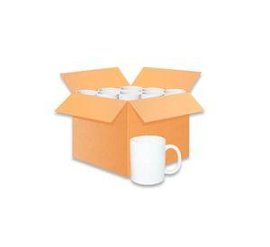 Caja 36 Tazones Estampar Sublimacion Blanco Grado A 11oz