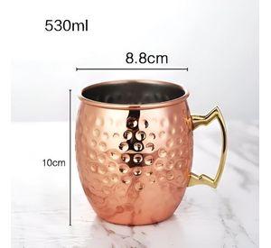 Pack 2 Tazas de Cobre Para Bebidas de Moscow Mule 500ml