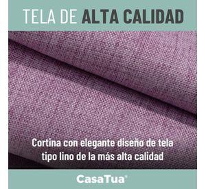Cortina Blackout 100% 2 Paños de 140x220cm Text Lino