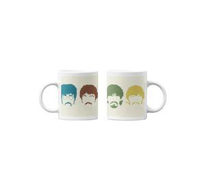 Tazones tazas blancas The Beatles Bandas de Rock