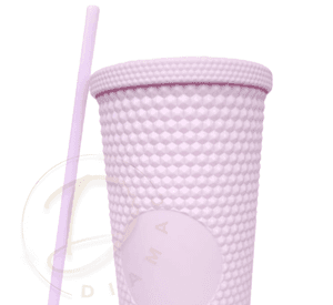 Vaso Mug Tublr Stud Botella Motivacional Vaso con Bombilla Rosa Claro