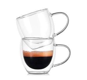 Set 2 Tazas Espresso Vidrio Doble Pared 80ml La Cream