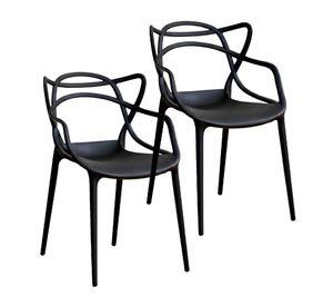 Silla Comedor Terraza Master Resistente Respaldo Apoyabrazos Colores 2u