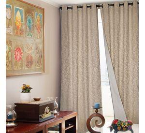 Set 2 Cortinas Black Out PANDA 1.40 X 2.25 CRUDO