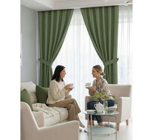 Juego de Cortinas Blackout Premium Engomadas m4