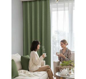 Juego de Cortinas Blackout Premium Engomadas m4