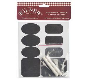 Set 24 Etiquetas Autoadhesivas Kilner Para Frascos Con Tiza