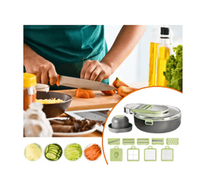 Cortador Rebanador De Verduras 9 En 1 Multifunción