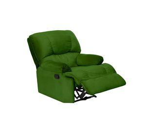 BERGERE PERUGIA RECLINABLE TELA VELVET VERDE