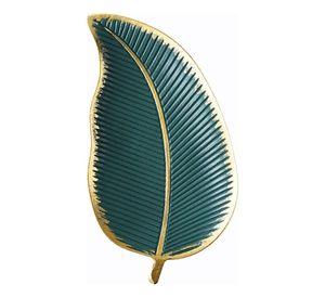 Set 3 Plato Base Hoja Tropical Mesa Textura Decorativo Jhn