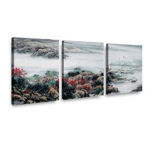 Canvas trio China 70x50cm.