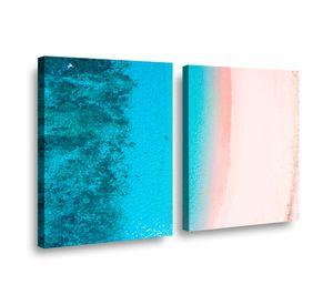 Canvas duo Mar Rosa 70x50cm.
