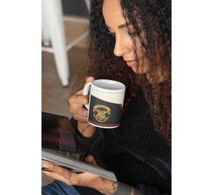 Tazones tazas blancas Casa Gryffindor - Harry Potter