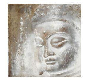 Cuadro Decorativo Arte Meditativo Rostro Buda Pared Jhn