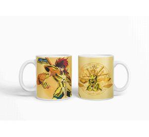 Taza Caballero Del Zodiaco - Libra Dorado D19 (320ml)
