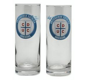 SET 2 VASOS PC UNIVERSIDAD CATOLICA