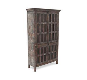 Vitrina Hubli de madera reciclada y vidrio