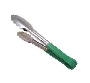 TENAZA MANGO PLASTICO VERDE 23 CM