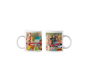 Tazones tazas blancas Estilo Vintage años 50