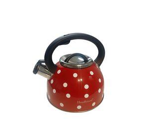 Tetera Silbadora Roja de Puntos Haus Roland
