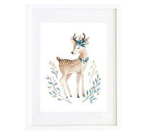 Set 4 Cuadros Animales Y Flores 30X40