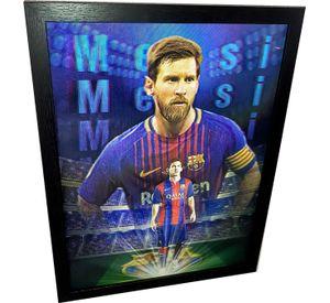 Cuadro Lenticular Lionel Messi 40x30 Cm 3 Imágenes En 1