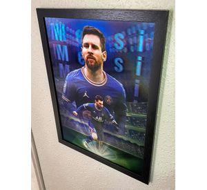 Cuadro Lenticular Lionel Messi 40x30 Cm 3 Imágenes En 1