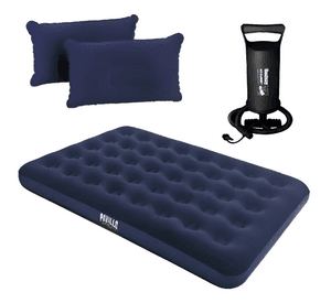 Colchón Inflable Doble 2 Plazas + Inflador Y Almohadas + Env