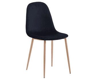 Silla Scoop Negra para Interior