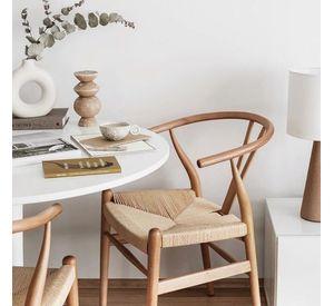 Silla Comedor Wishbone Rattan