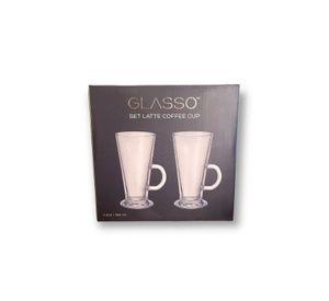 Set 2 Vasos Latte para Café Glasso 450ml
