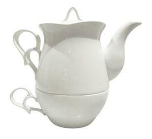 Tetera Y Taza De Porcelana Para Te E Infusiones
