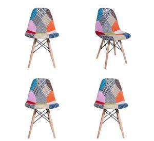Pack x 4 Silla Eames Patchwork 2