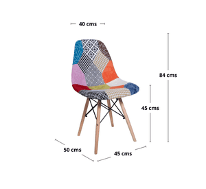 Pack x 4 Silla Eames Patchwork 2